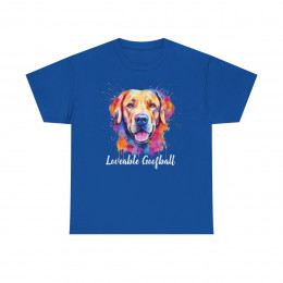 Labrador Retriever - "Loveable Goofball" t-shirt Unisex Heavy Cotton Tee